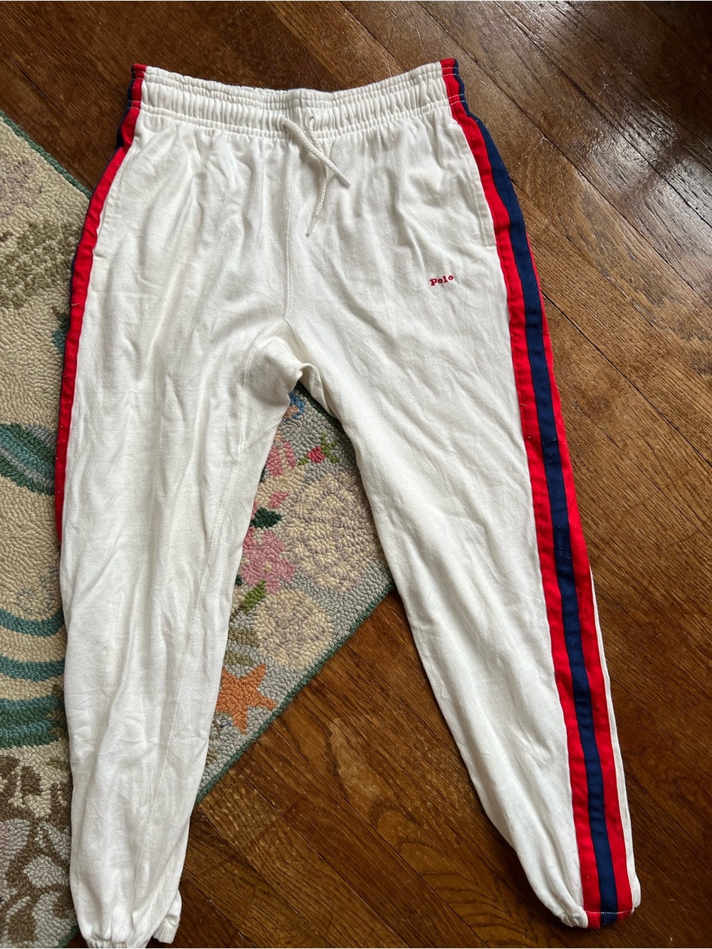 Polo by Ralph Lauren  White Drawstring Sweatpants